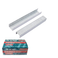 Скобы для строительного степлера 10*1.15*0.59*8 мм, 2000 шт., 1008F, "MAXIMUM" MX 03378 (2982)