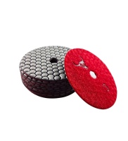 Круг алмазный шлифовальный по камню гибкий 3#, 100 мм,сухой, красный "Бык" оптом