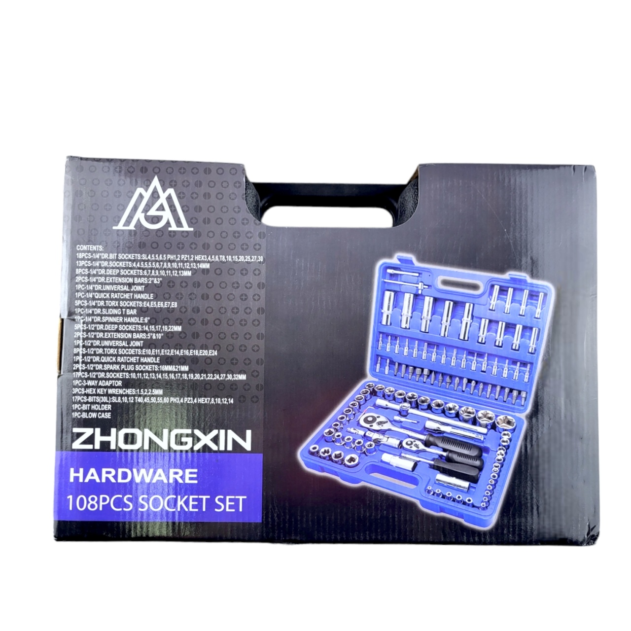 Набор инструментов для автомобиля 108 предметов, CRV сталь оптом